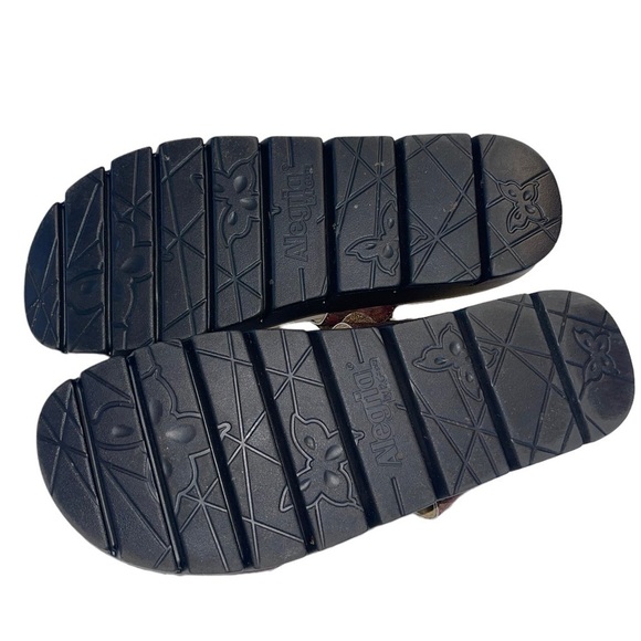 Alegria Adjustable Backstrap Sandals Henna Cognac & Roses. Size 41 (10 1/2 - 11) - Picture 11 of 14